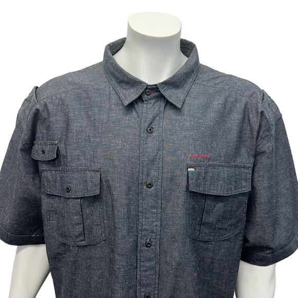 AKOO "The Weak Shall Be Eaten Only The Strong Survive" Embroidered Shirt 4XL 4X - Picture 7 of 13